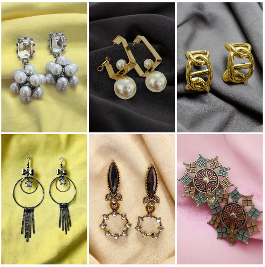 Ornafy Dynamic Earring Combo: Versatile Elegance for Every Occasion