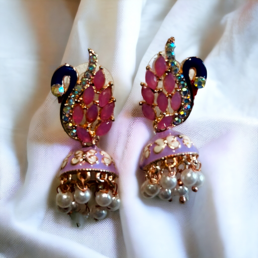 Ornafy Elegant Peacock Earring