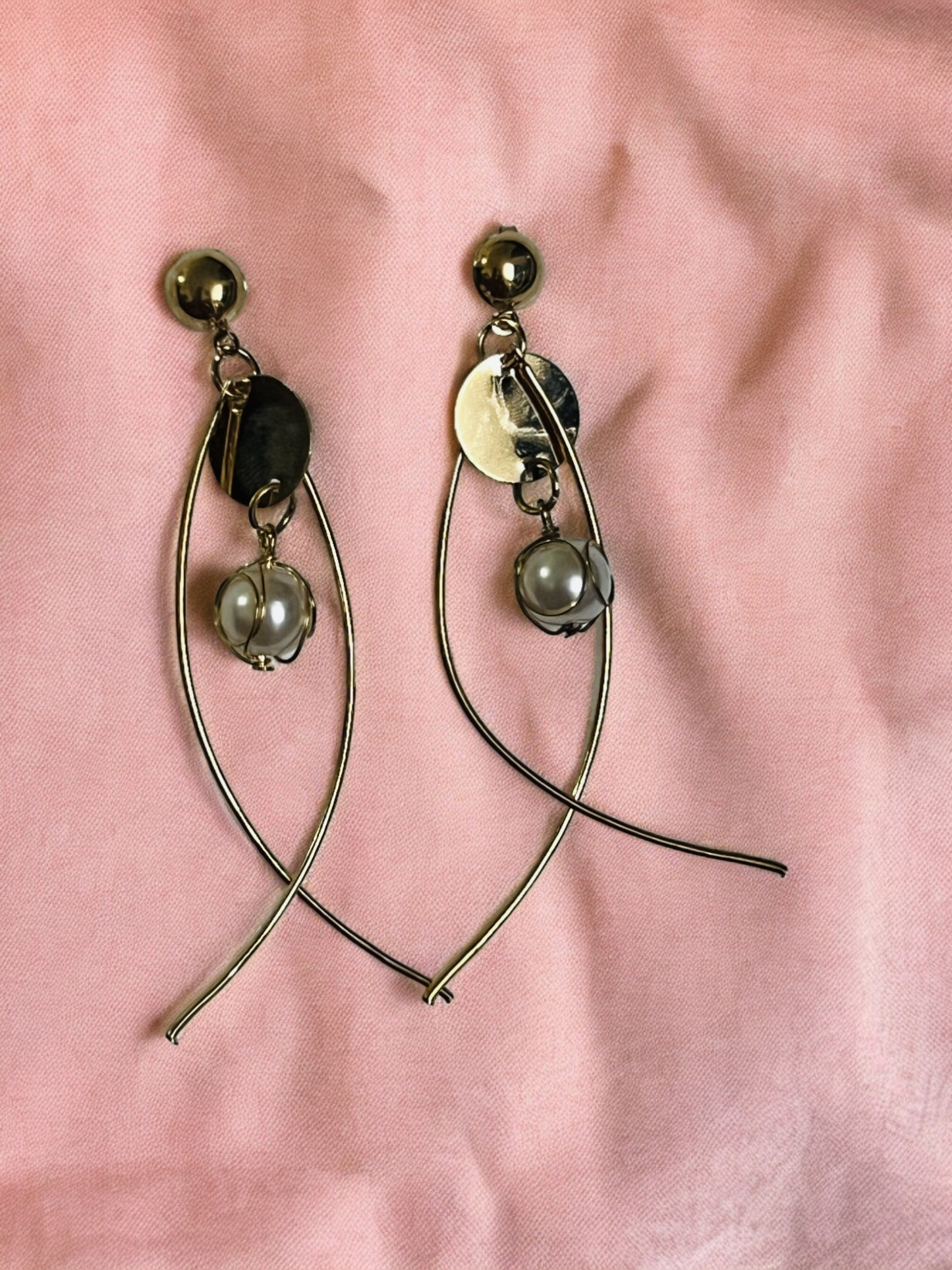 Ornafy Unveils Long Hanging Wire Earrings with Pearl Accent