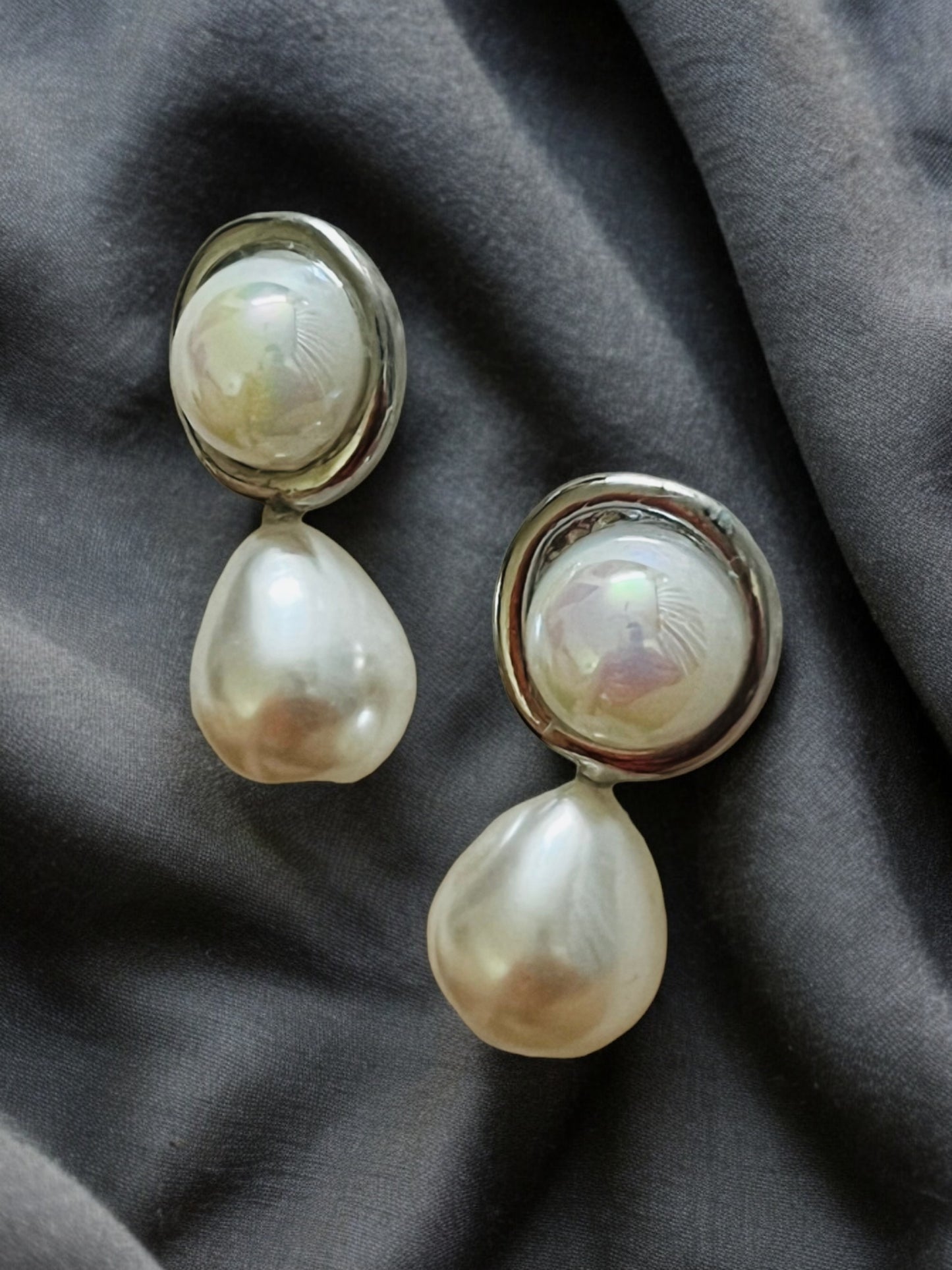 Ornafy Unveils Silver Earrings with Pearl and Droplet Shaped Hanging Pearl