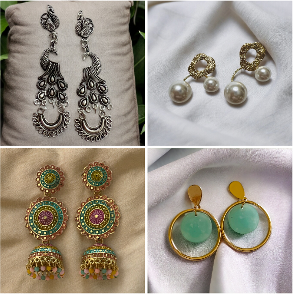 Ornafy Dynamic Earring Combo : Versatile Elegance for Every Occasion