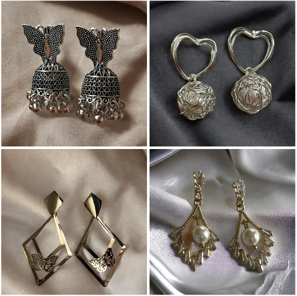 Ornafy Versatile Earring Combo : Perfectly Versatile for Every Occasion