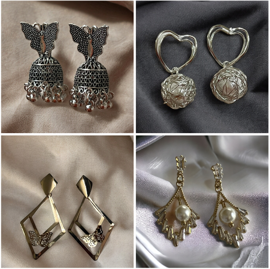 Ornafy Versatile Earring Combo : Perfectly Versatile for Every Occasion